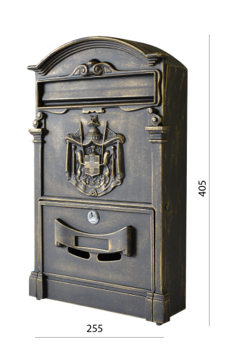 Poštovní schránka H 405 x L 255 x W 90 mm